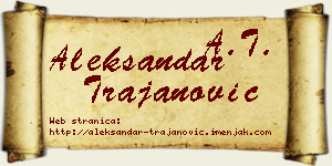 Aleksandar Trajanović vizit kartica